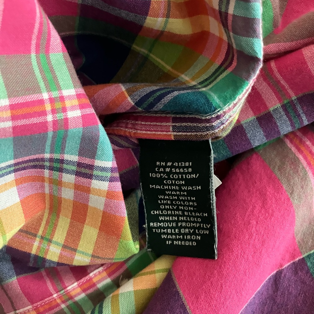Ralph Lauren Summer Plaid Shirt - Picture 8 of 8